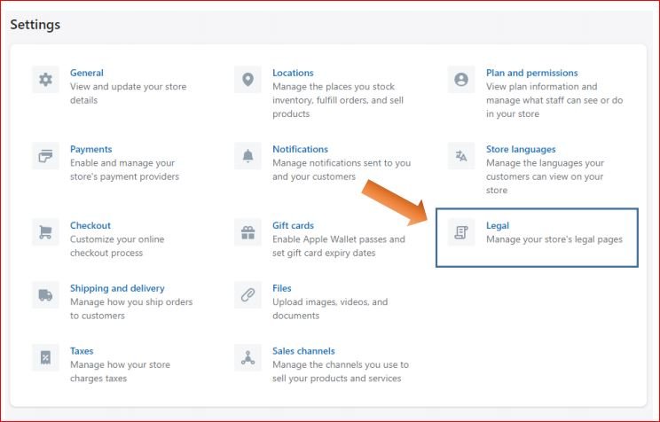 How to create policies on shopify store step-2 How to create policies on shopify store step-2