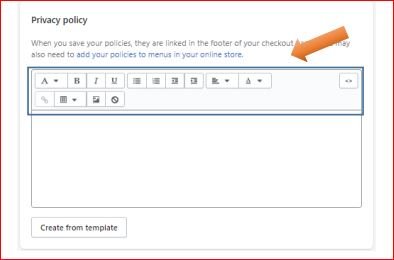 How to create policies on shopify store step-5 How to create policies on shopify store step-5