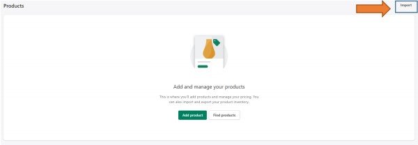 How to import products in shopify step-2