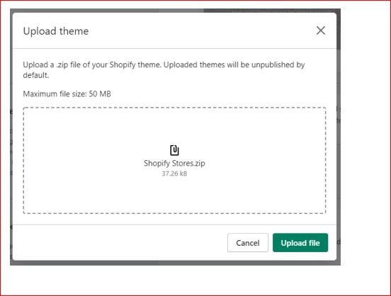 How to install shopify theme step-5