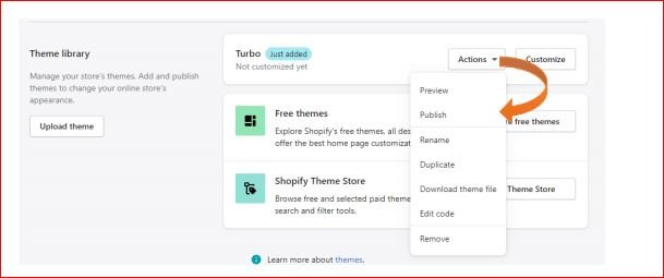 How to install shopify theme step-6