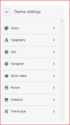 How to use theme settings for store design and functioning step-4