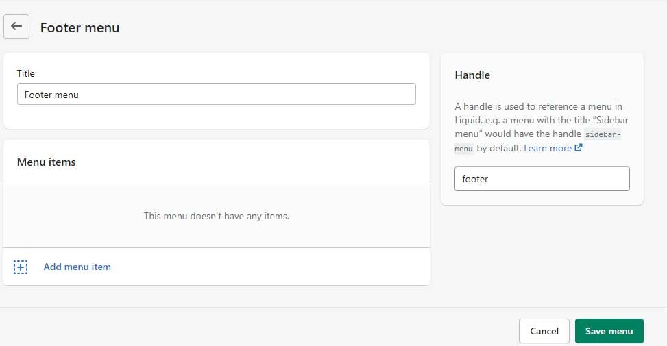 how-to-create-and-place-footer-menu-in-shopify-store-Step-3