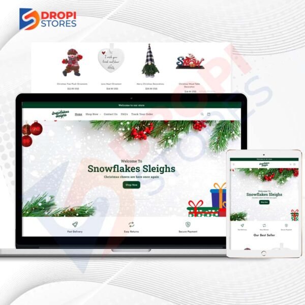 Snowflakes & Sleigh |  Shopify Store
